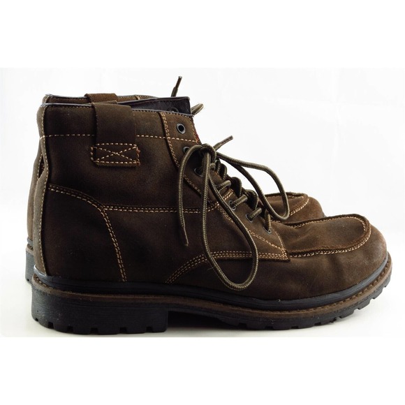 Robert Wayne Footwear Boots Sz 42 M Brown Round Toe Paddock Leather Men - Picture 4 of 7